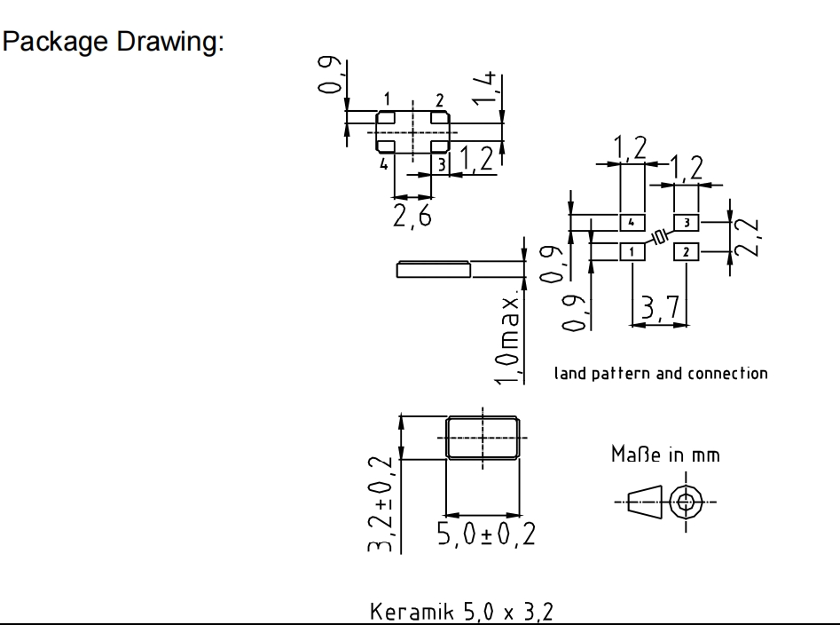 6G無線網絡晶振,XMP-7135-1A-16pF-50MHz,德國KVG晶振XMP-7100